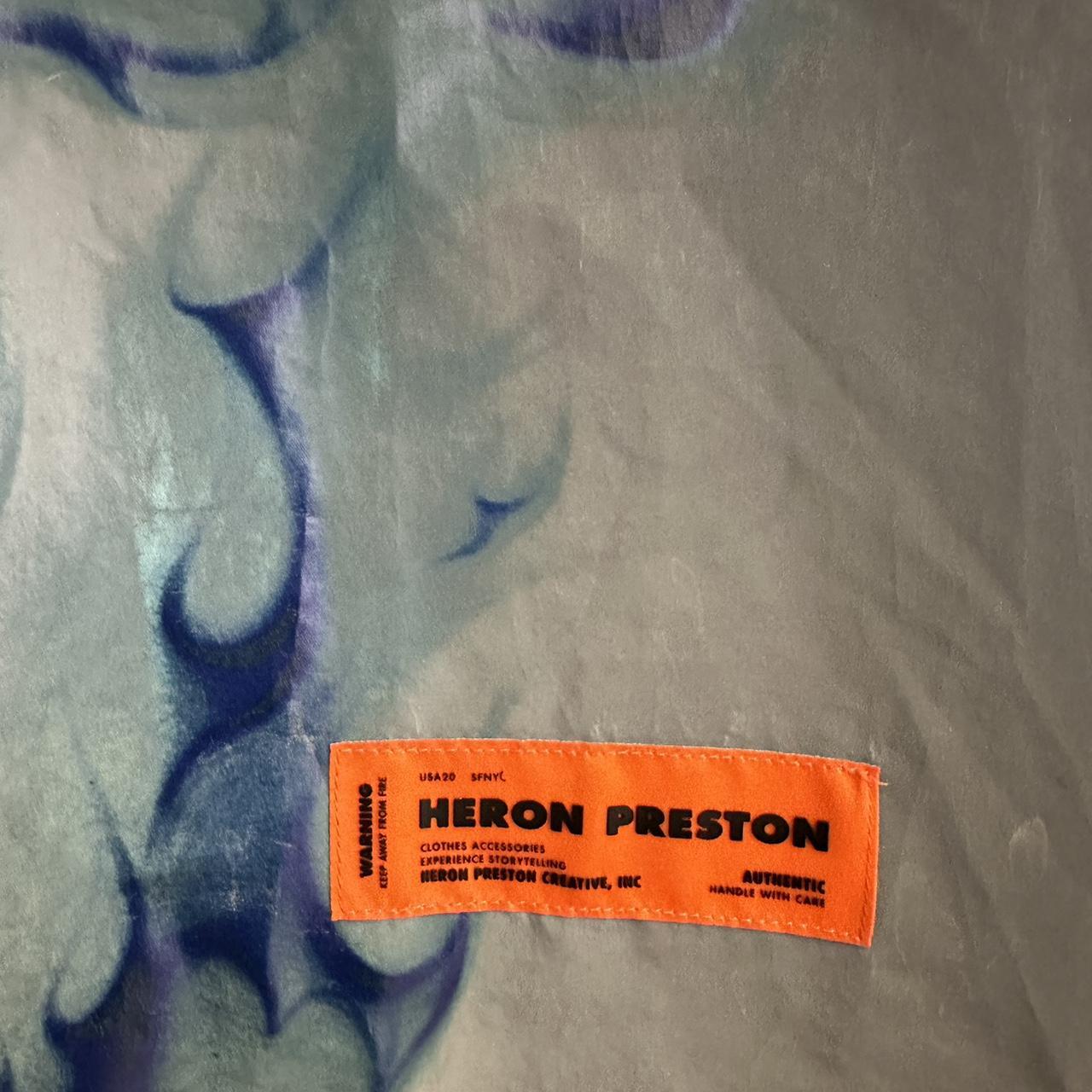 Heron Preston L reflective skull short sleeve shirt | Depop