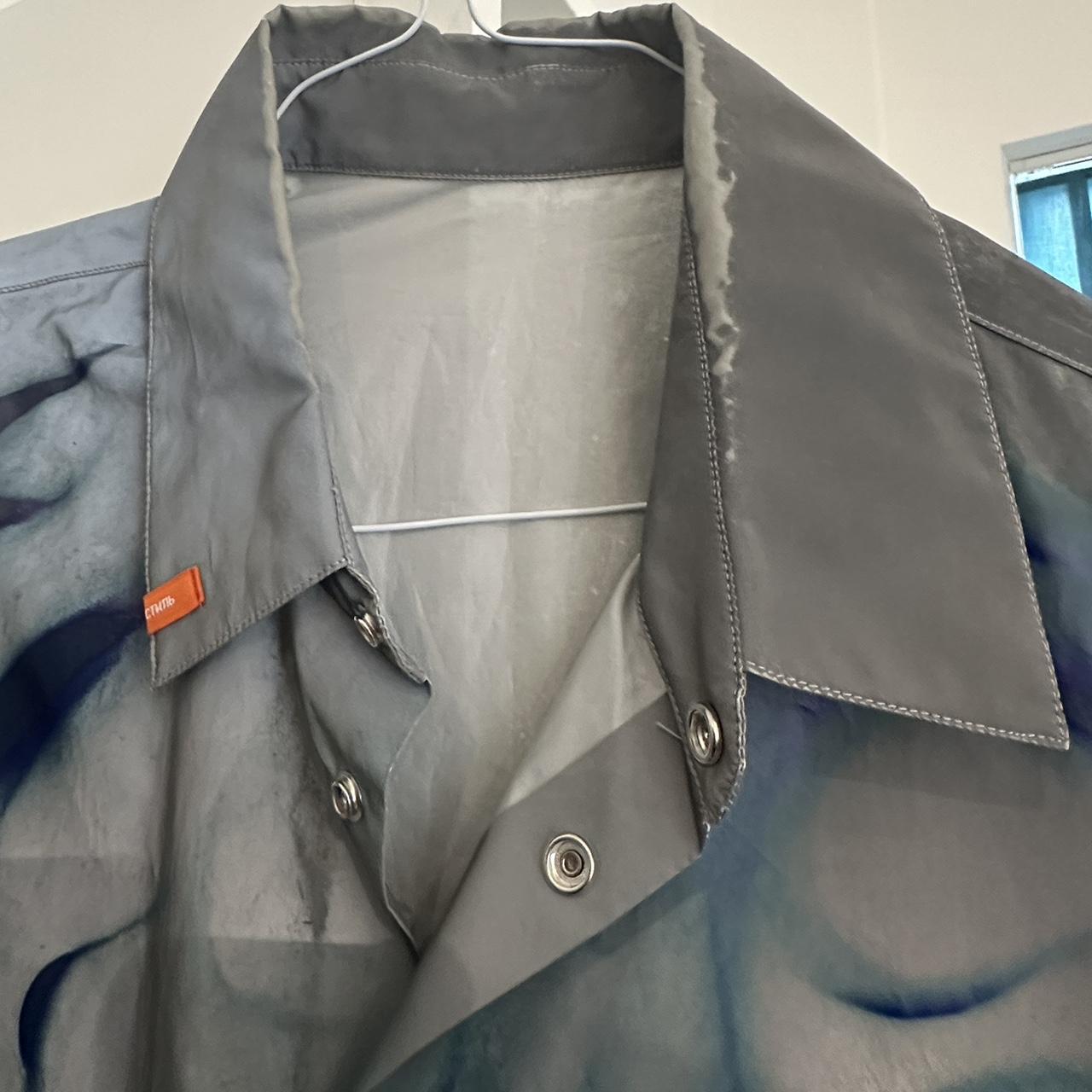 Heron Preston L reflective skull short sleeve shirt | Depop