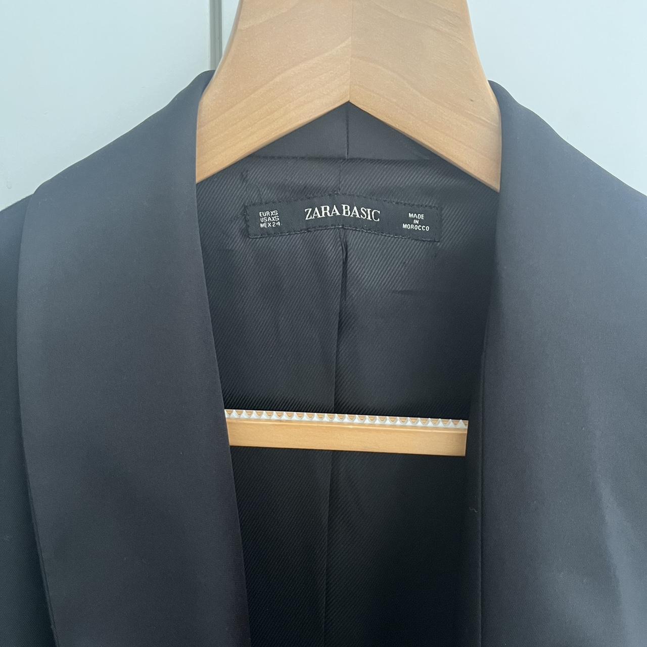 Zara basic Blazer black dress Size XS/S Worn... - Depop