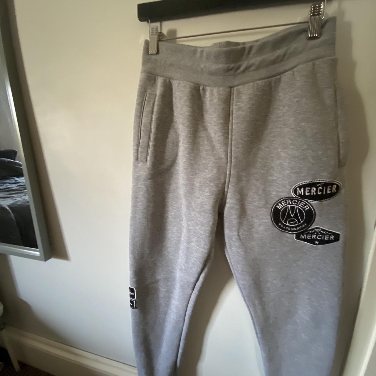 Grey Mercier Tracksuit Black Logo worn once true to... Depop