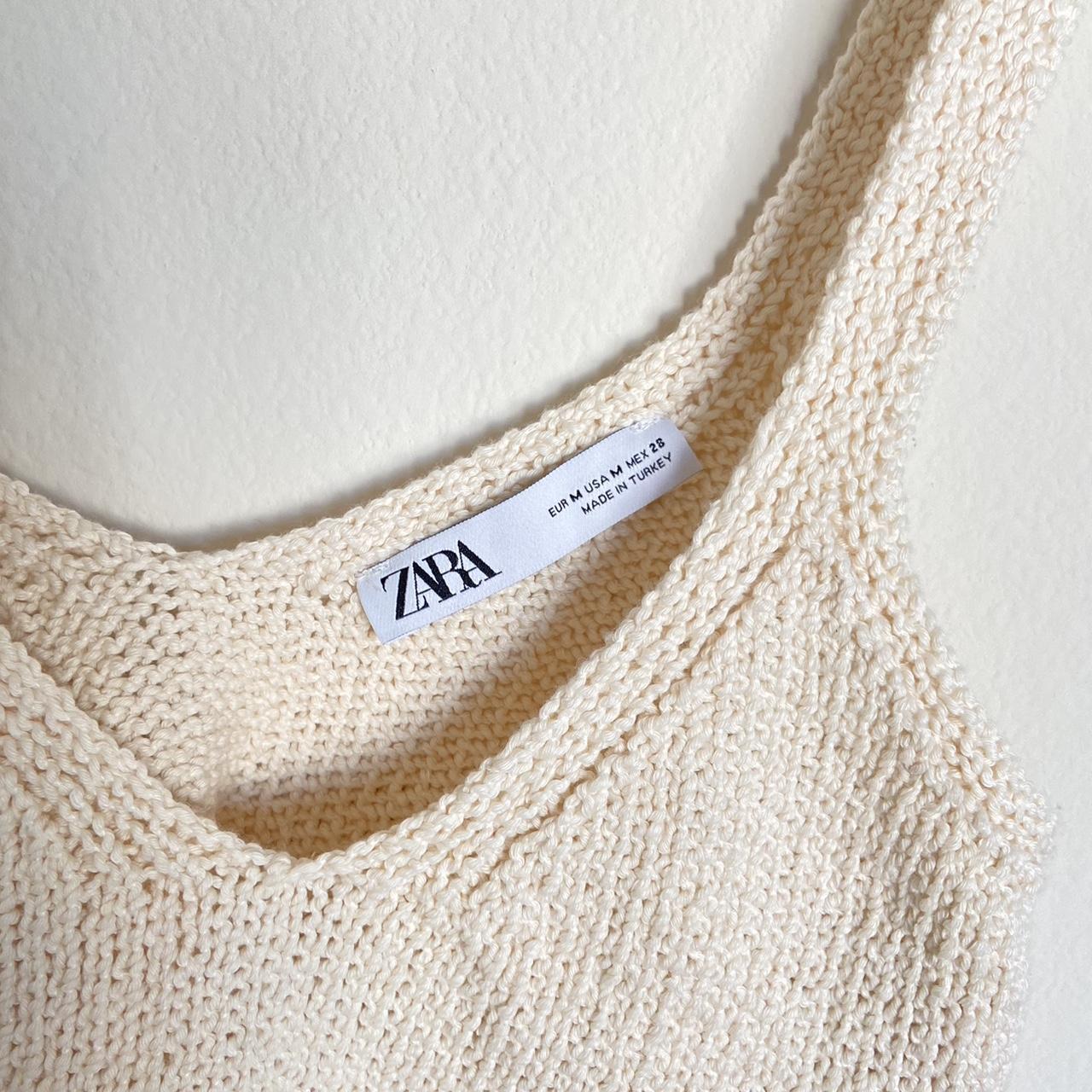 Zara crochet crème crop top Never worn crochet... Depop