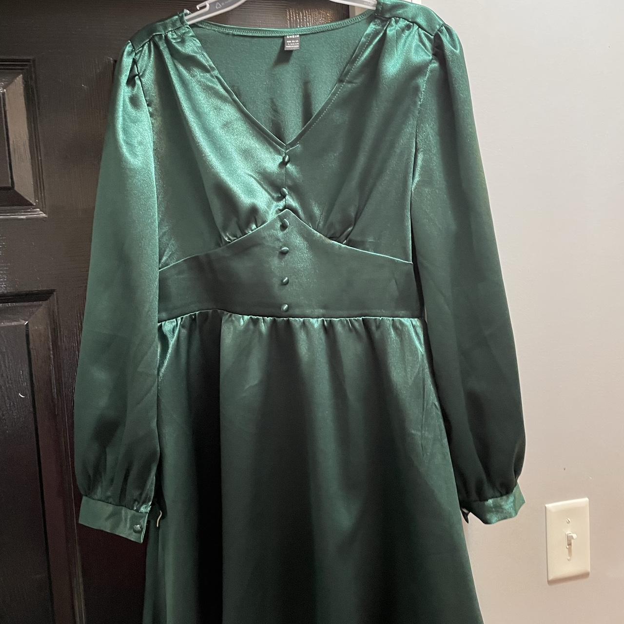 SHEIN Women's Green Dress | Depop