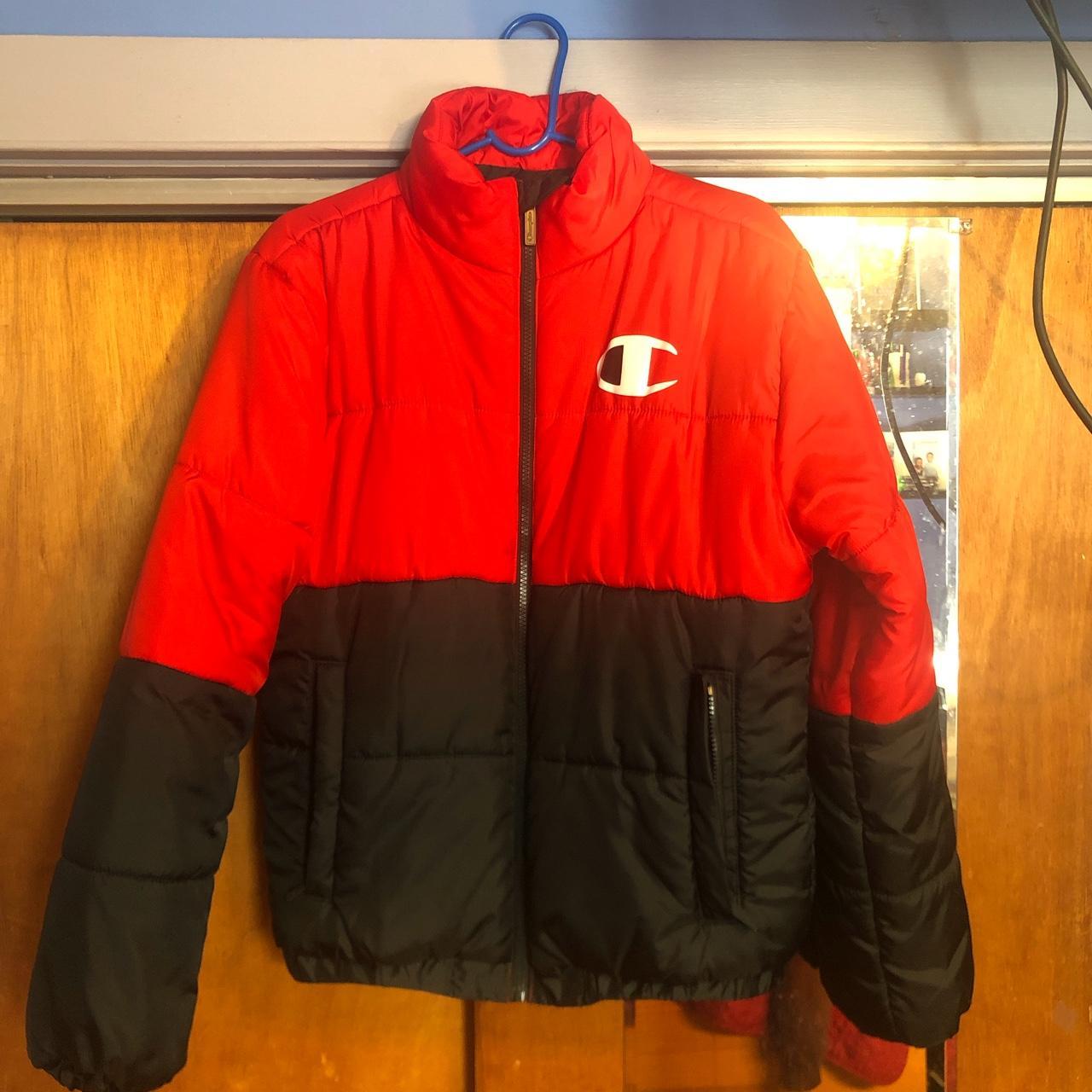 Champion bubble 2025 coat red