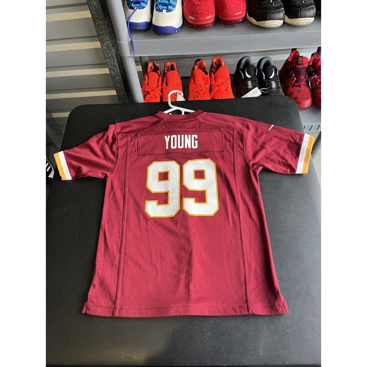 Nike, Shirts & Tops, Nike Washington Football Team Chase Young Nfl Jersey  Size Large Red Kid Nwt