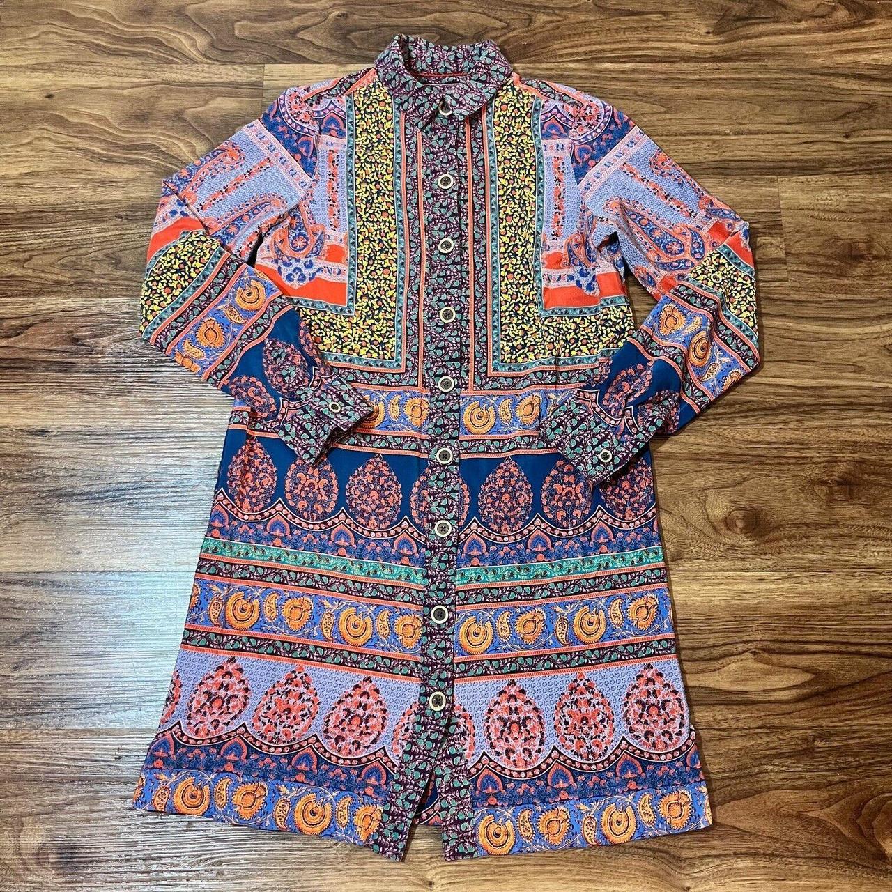 Maeve by Anthropologie Casablanca Silk Shirtdress. Depop