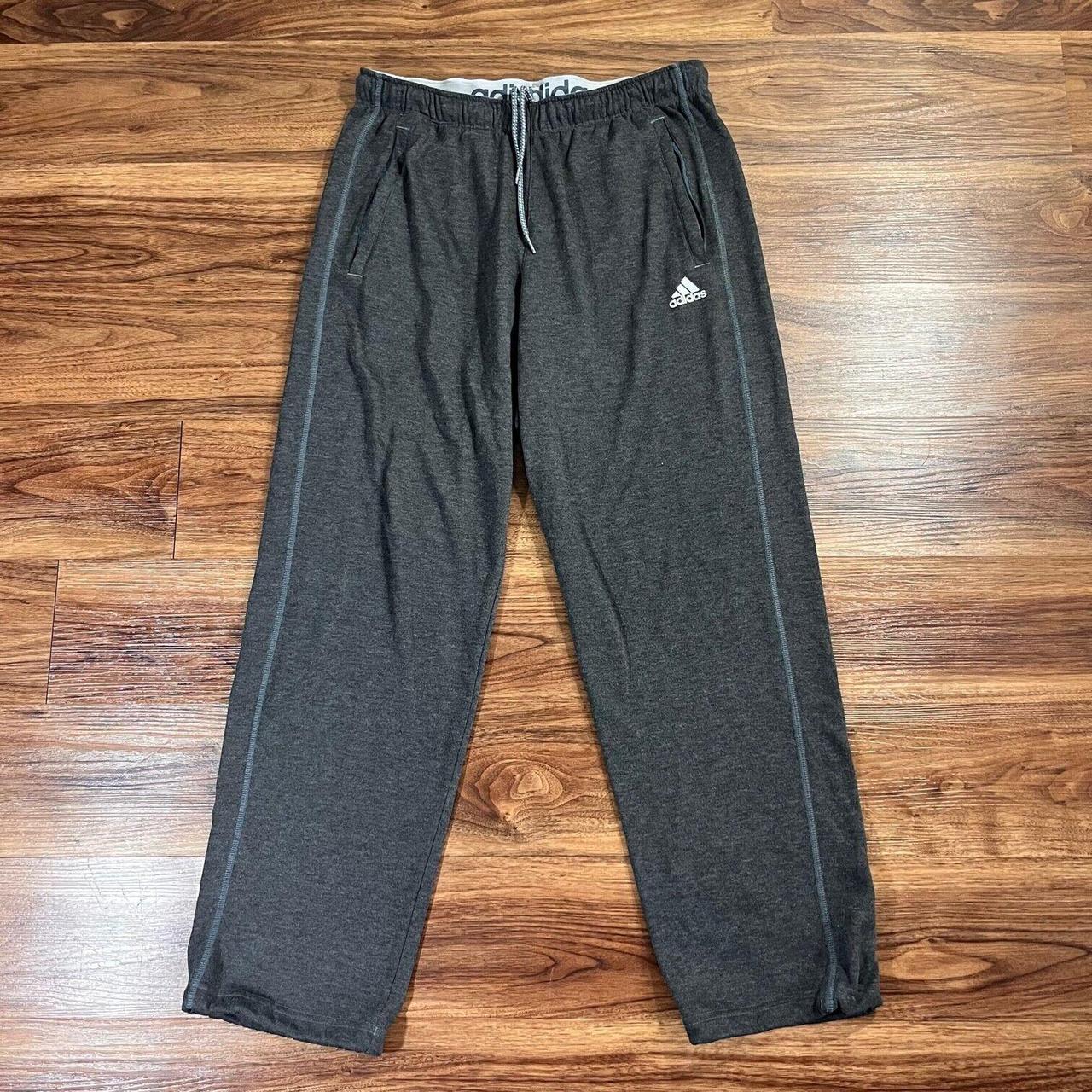 ADIDAS CLIMALITE LOGO SWEATPANTS LOOSE FIT. Depop