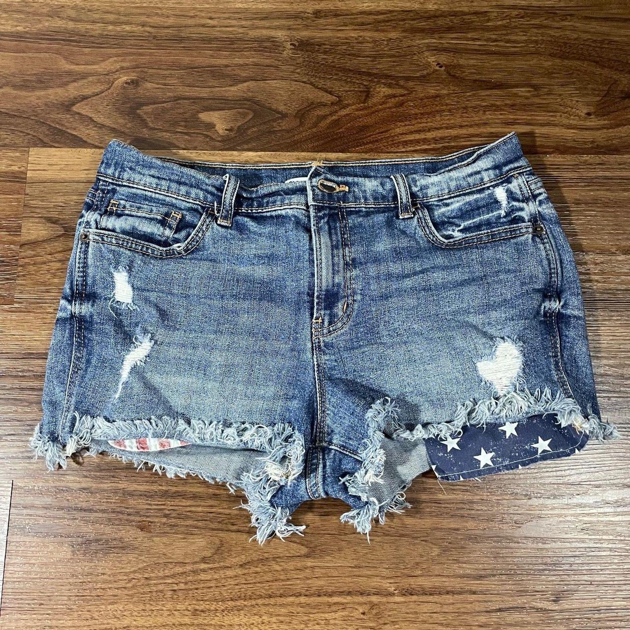 Old Navy Women's Shorts Blue – Old Navy Boyfriend Cut-Off
