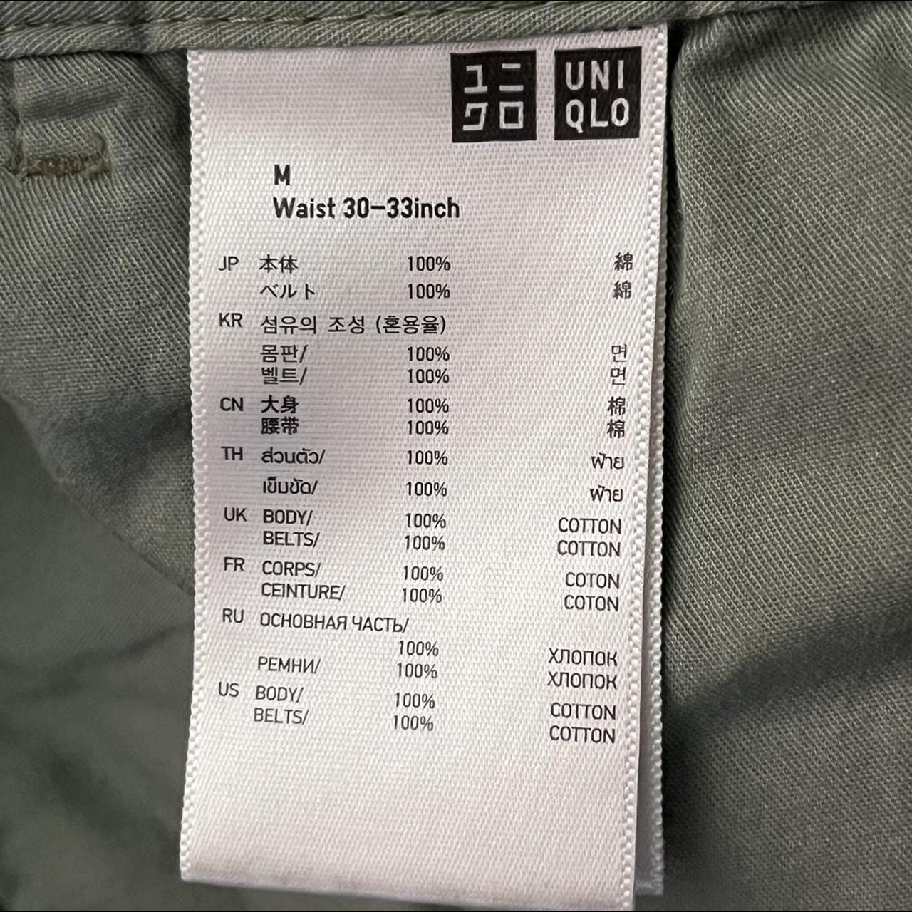 uniqlo khaki cargo shorts size m, waist... - Depop