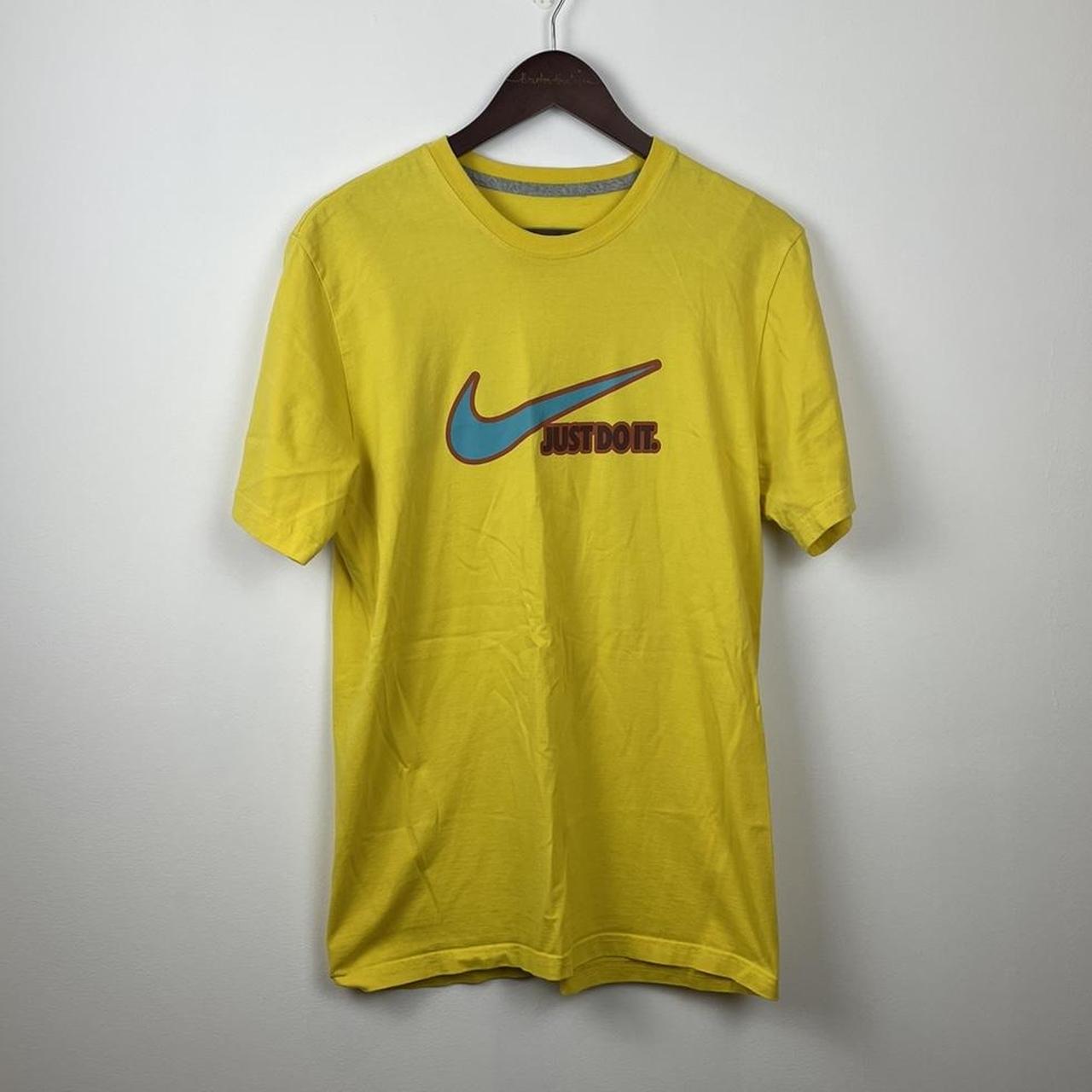 Nike Men's Yellow T-shirt | Depop