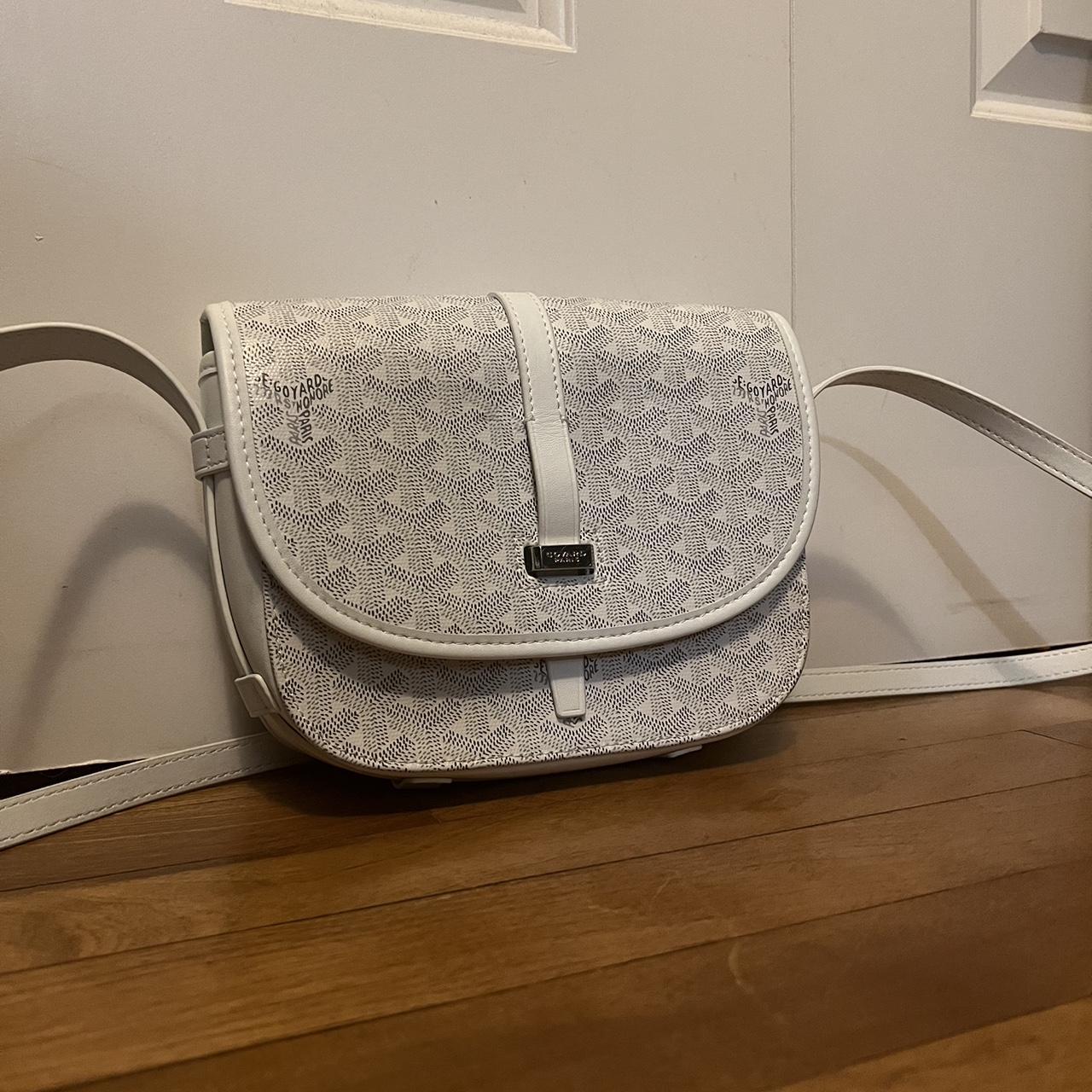 バッグ GOYARD Goyard white side bag Spacious inside and outer pocket | Depop