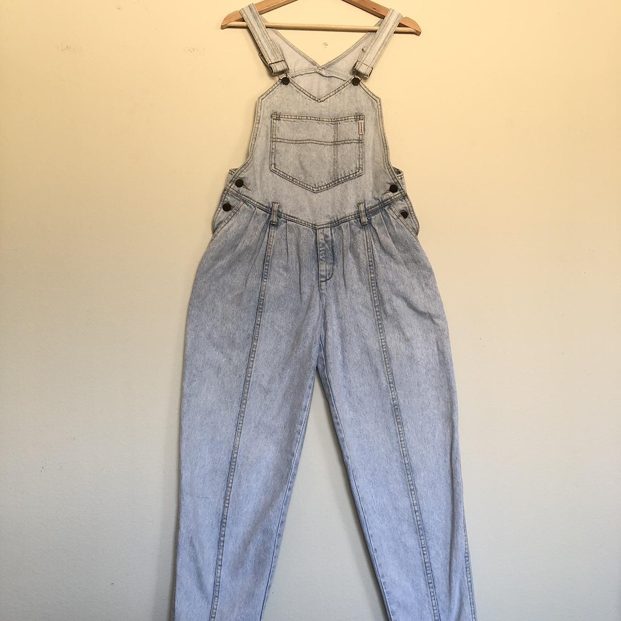 Guess vintage store acid wash overalls