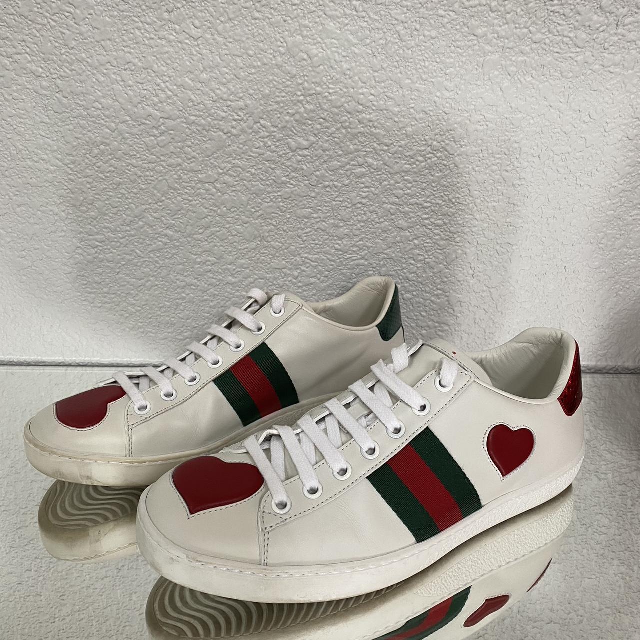 Gucci ace hot sale heart sneakers