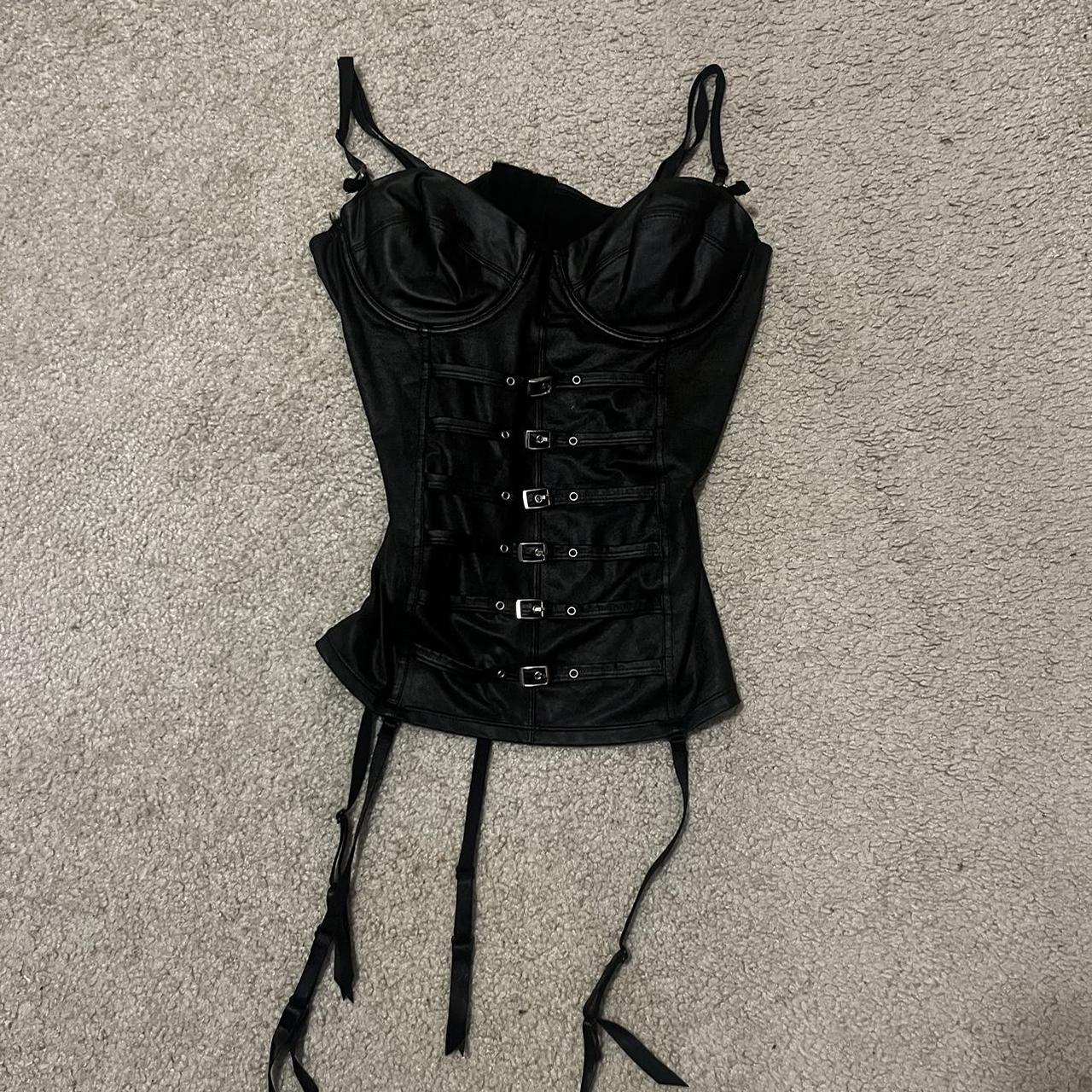 Morbid Threads Goth Corset Top size large (best for - Depop