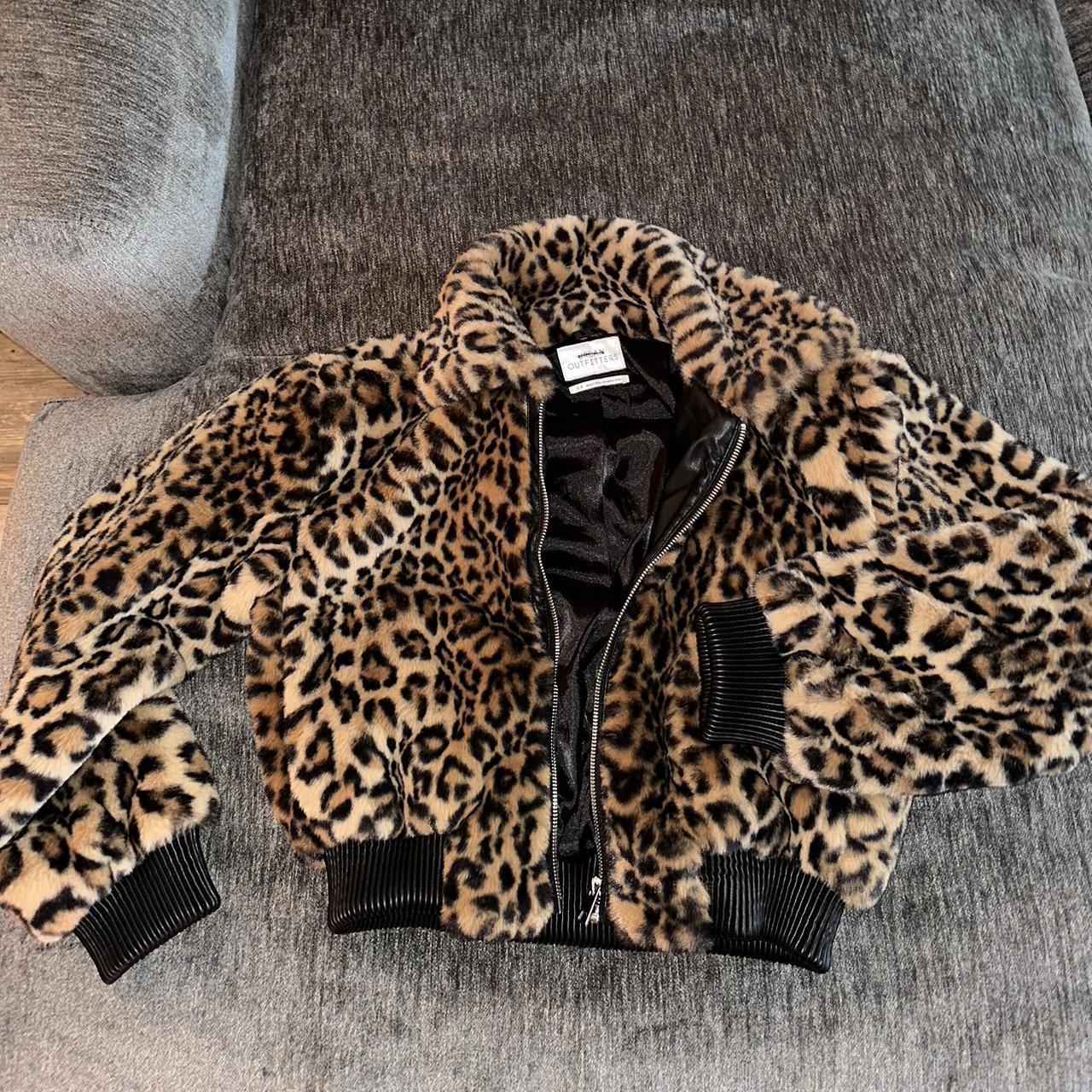 Urban outfitters leopard on sale jacket