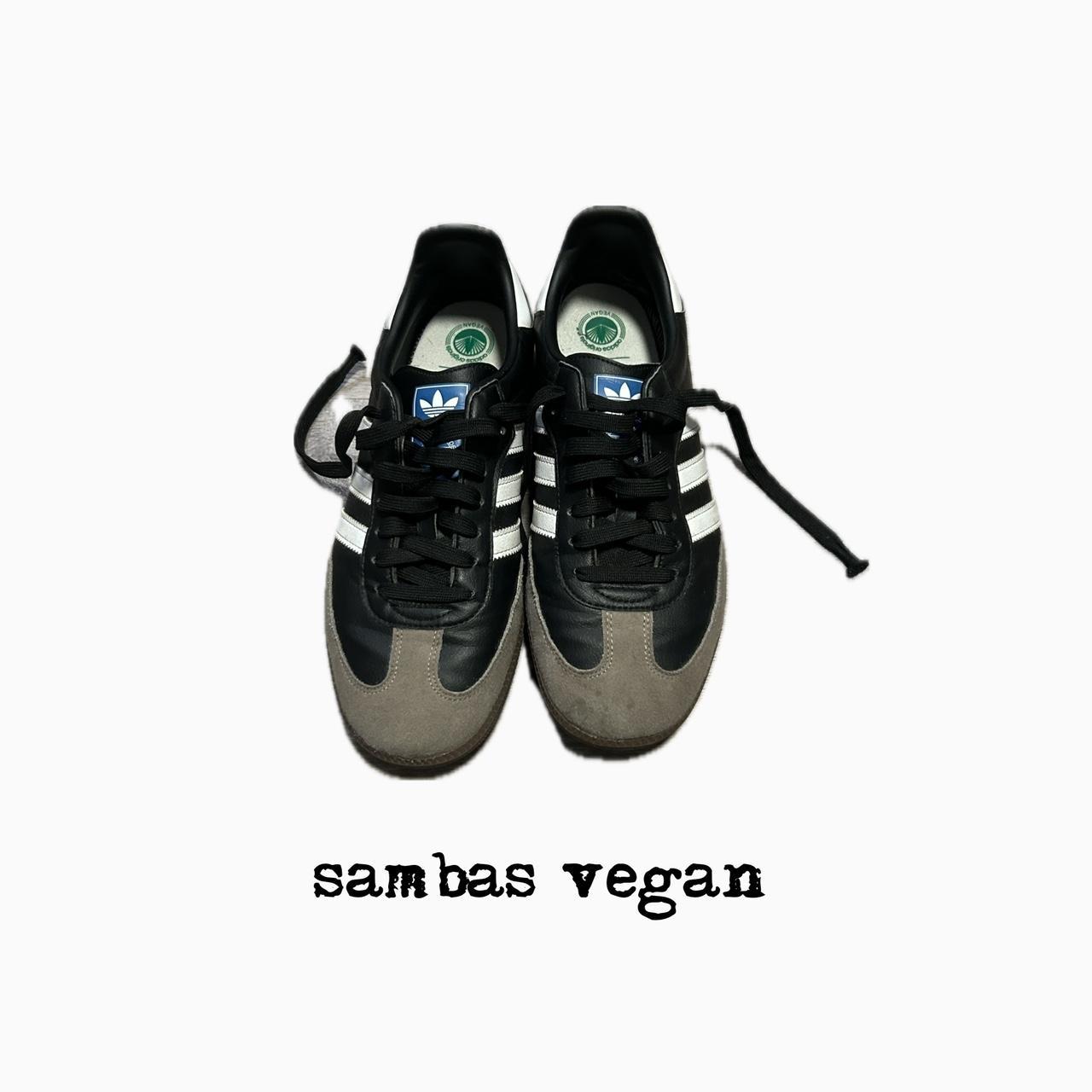 vegan sambas size 9.5 lots of life left great... - Depop