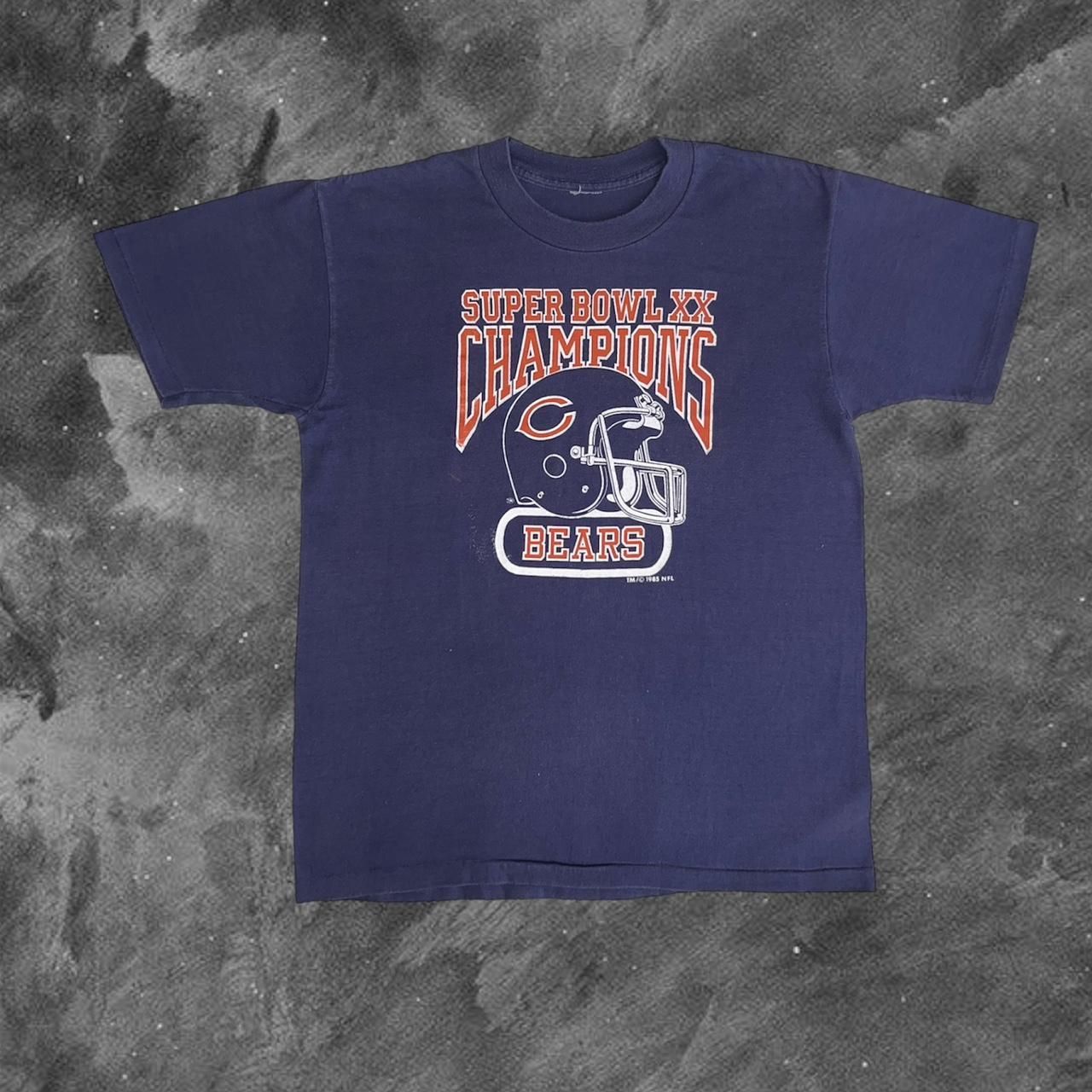 80s Vintage Chicago Bears Super Bowl XX Champions T Shirt / 