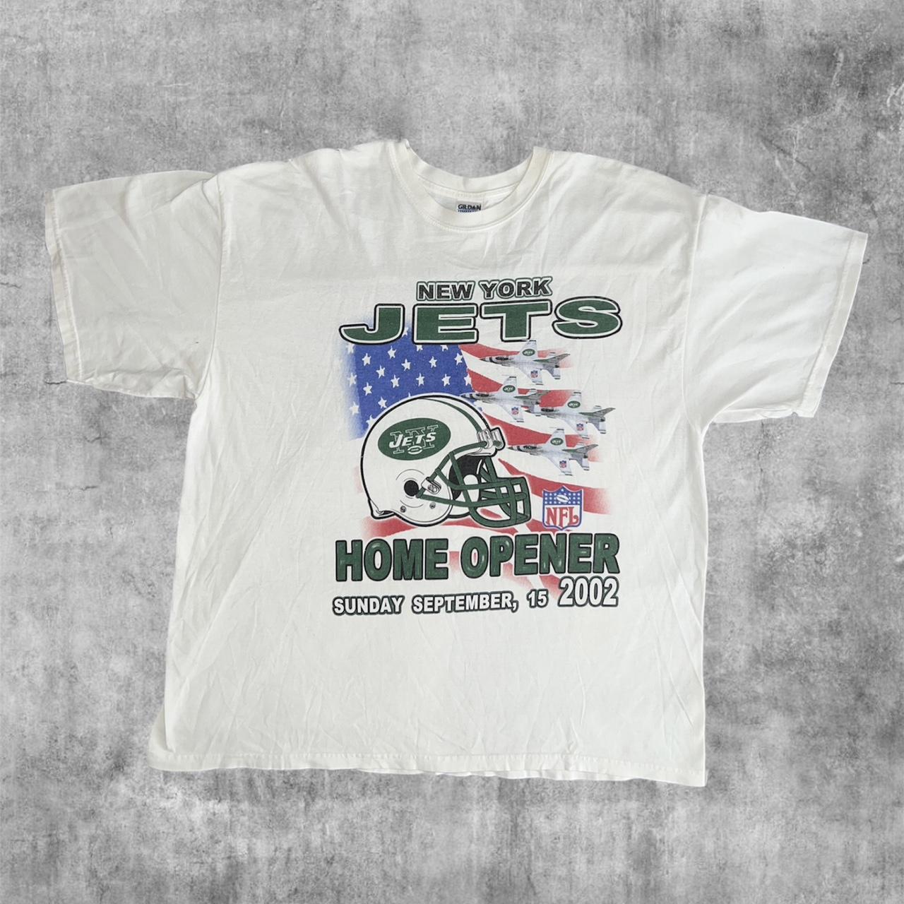 Vintage 2000s New York Jets Home Opener NFL Tee Size - Depop