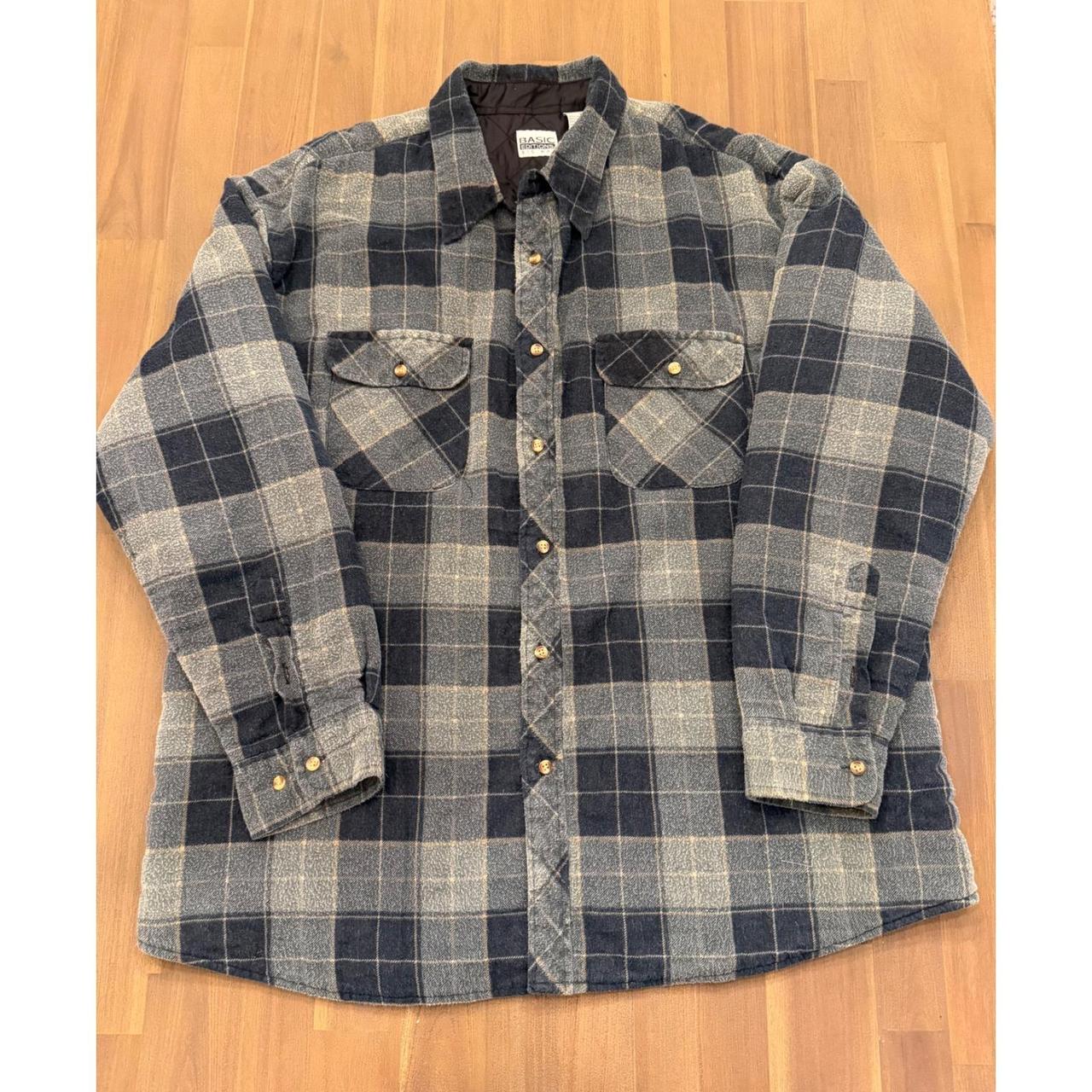 Basic Editions Men's Lightweight Jacket - Blue/Gr… - image 1