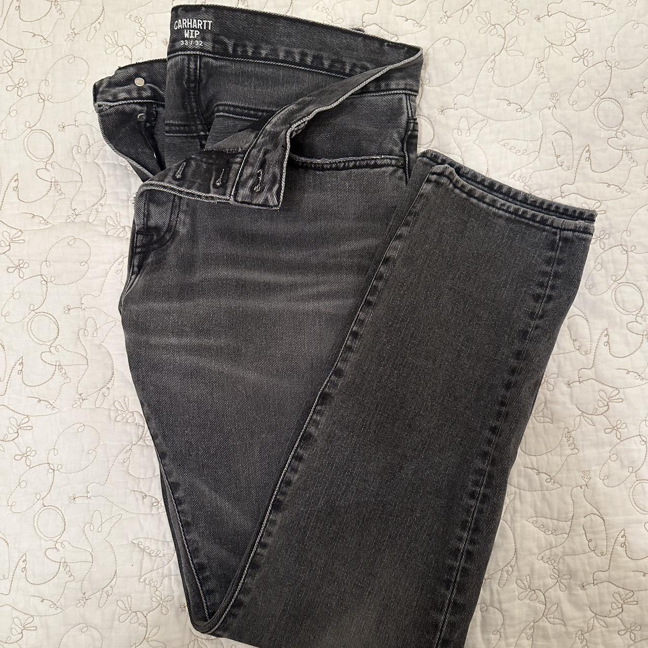 Carhartt WIP Men's Black and Grey Trousers
