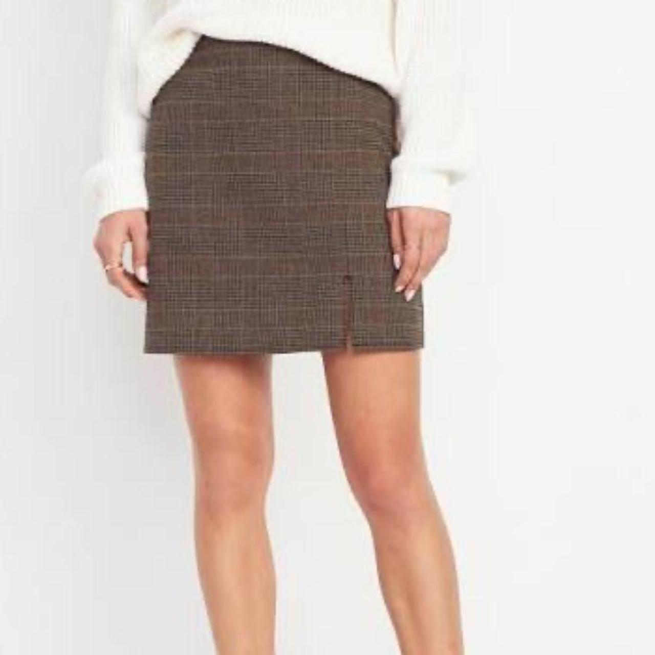 Old Navy Women's Skirt - Brown/Grey - XL – Old na… - image 2