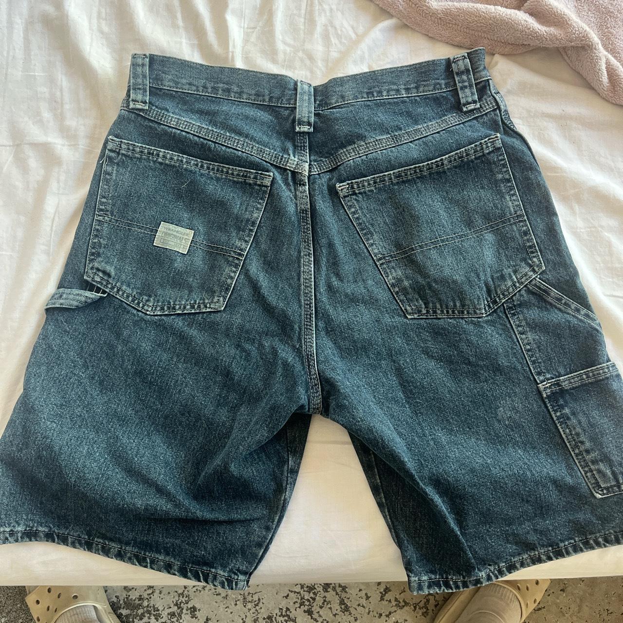 Wrangler denim work shorts size 32 - Depop