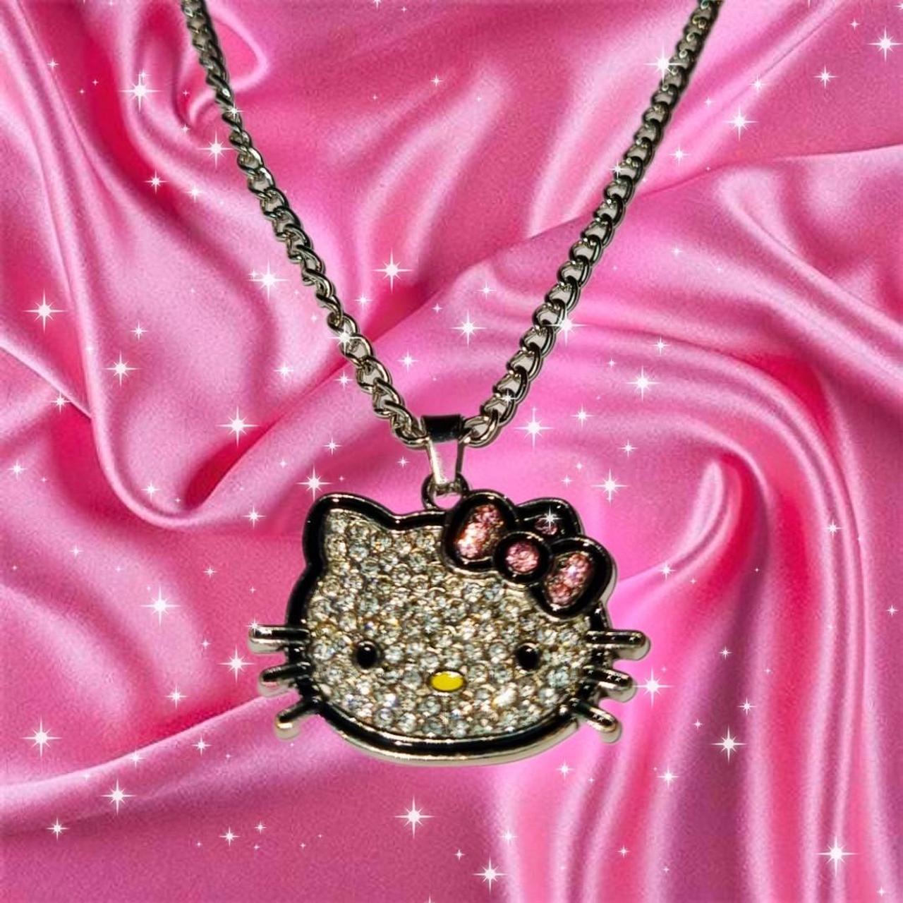JECAXIN Sparkly Blingy 24-inch Rope Chain Iced-Out Cute Lovely Kitten Charm  Pendant Necklace (gold) : Clothing, Shoes & Jewelry - Amazon.com