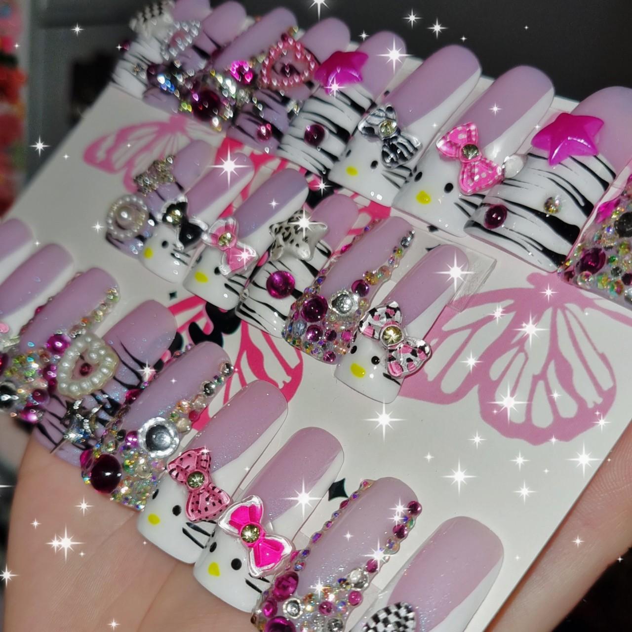 OTT HELLO KITTY BBY NAILS The famous mcbling gyaru... - Depop