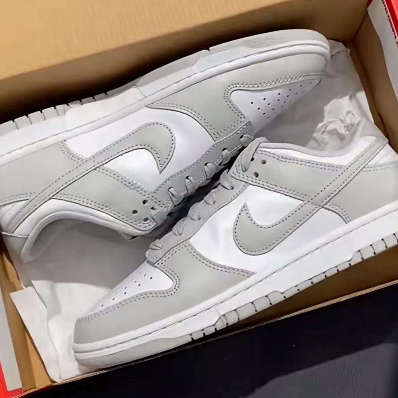 grey fog inspired dunks, true to size Depop