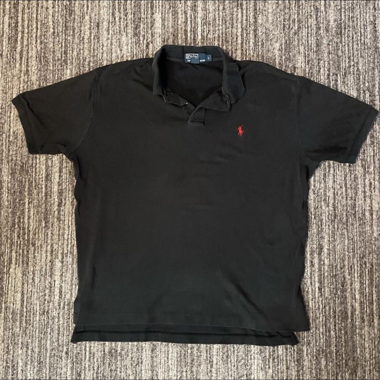 Black Vintage Ralph Lauren Polo Men L Good... - Depop