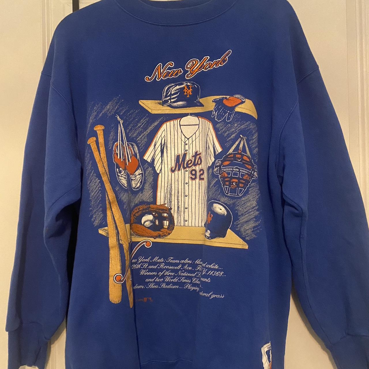 NY Yankees vintage sweatshirt Distressed crewneck - Depop