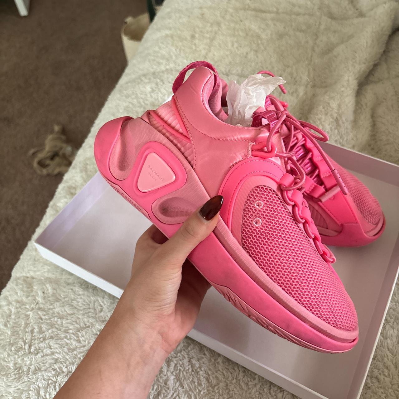 balmain sneaker b runner sneakers in pink. worn a | Depop