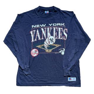 Vintage New York Yankees 1991 shirt Sleeve T Shirt - Depop