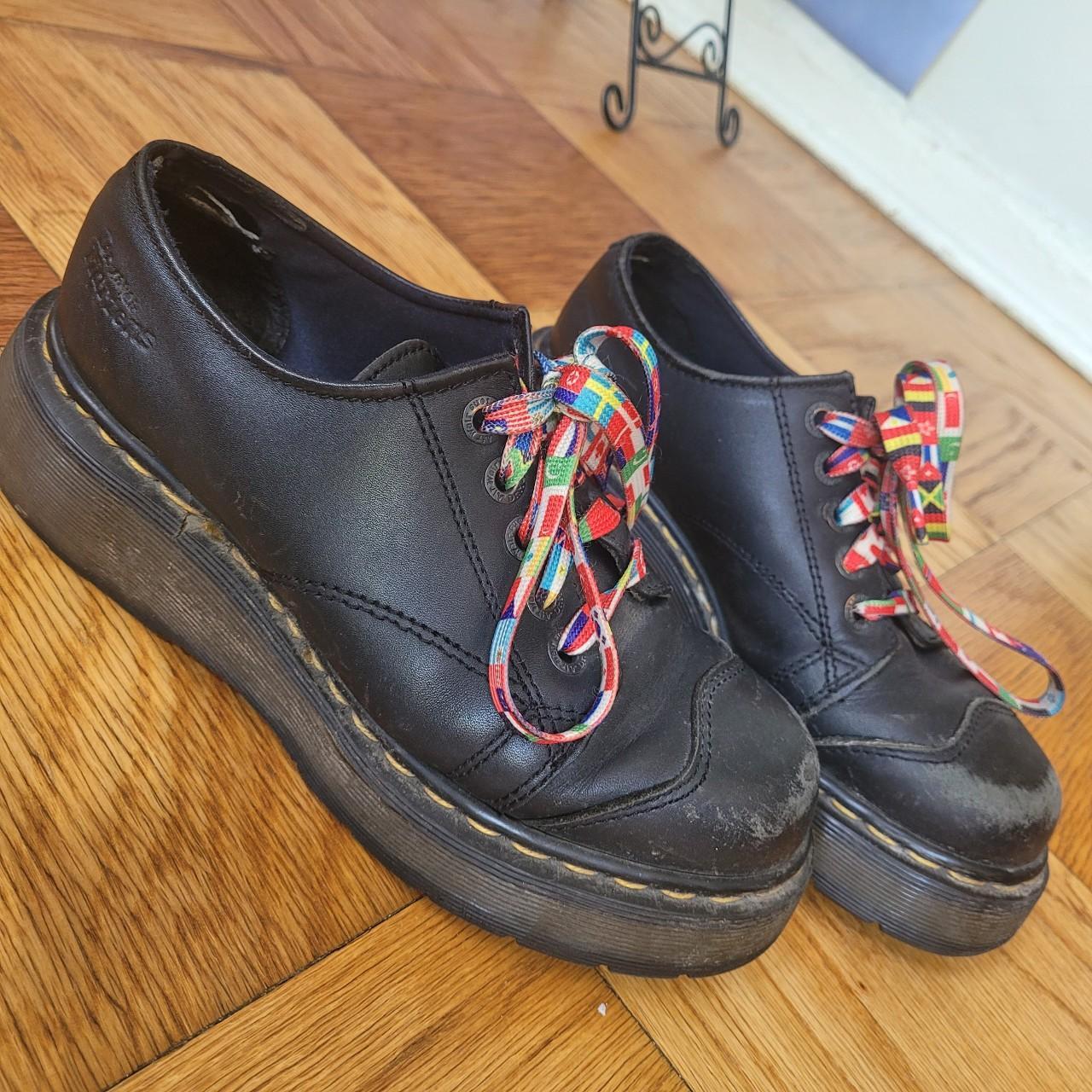 rainbow stitch doc martens