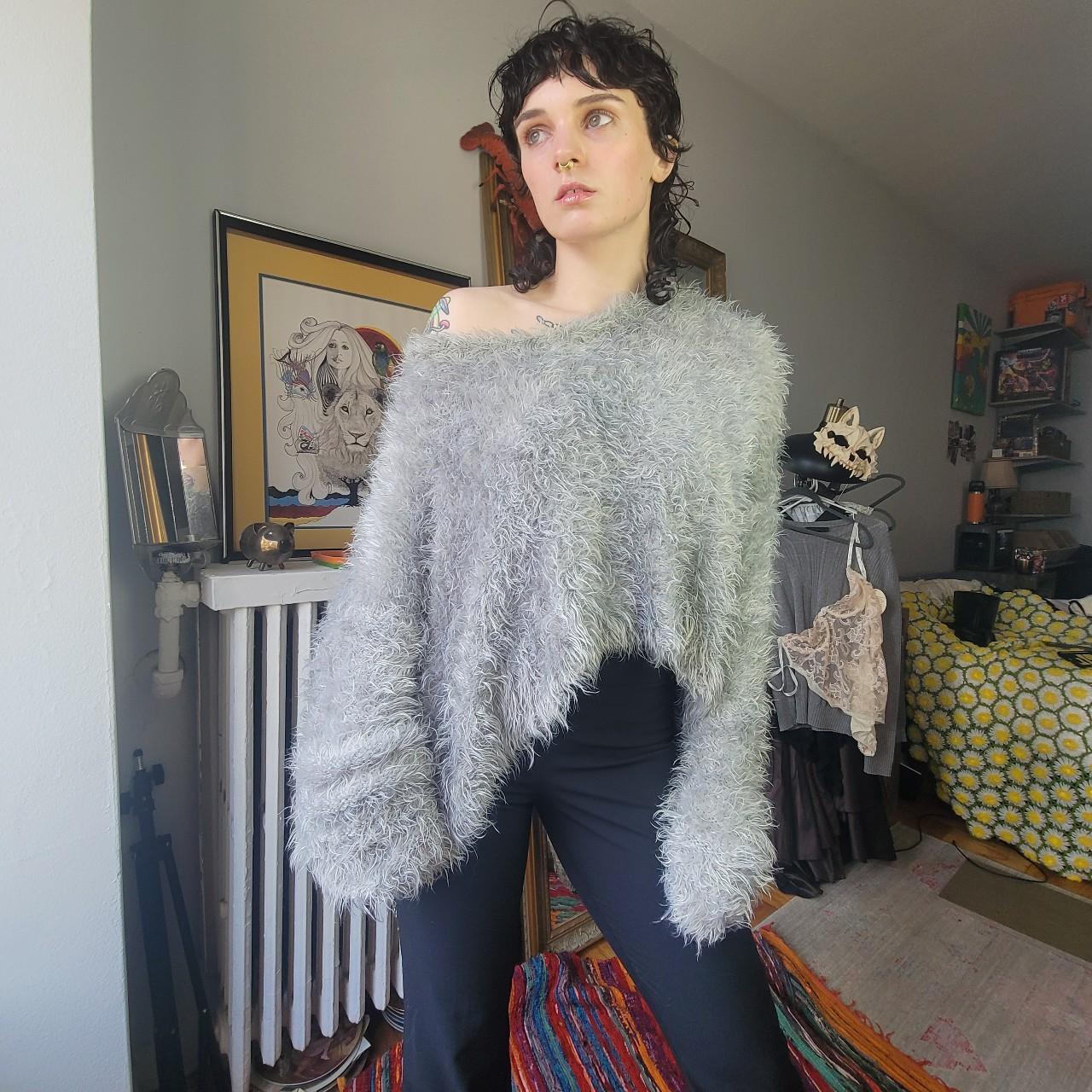 Zimmerman monster fuzz seafoam green ultra slouchy | Depop