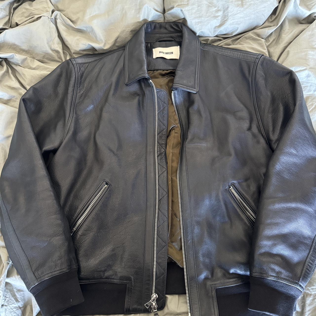 Motorcycle Jacket Buck Mason Leather Jacket Buck Mason Black