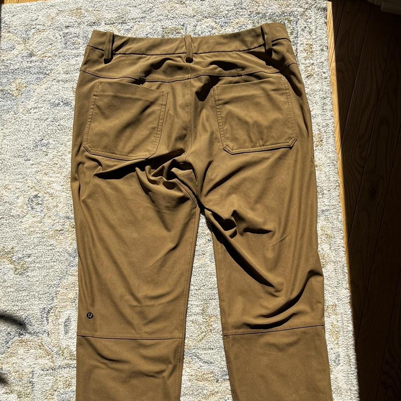Lululemon Men's Khaki Trousers Depop