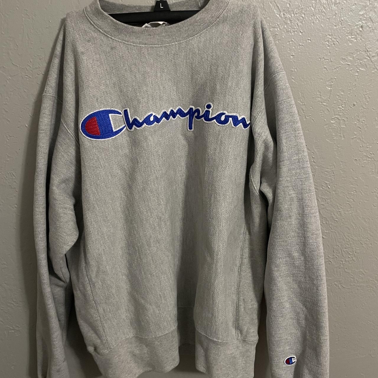 Champion vintage, size medium, baggy fitting crew... - Depop