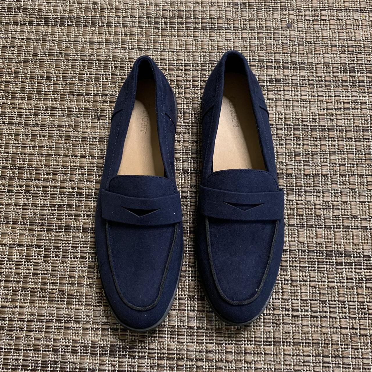 navy and ivory shoes