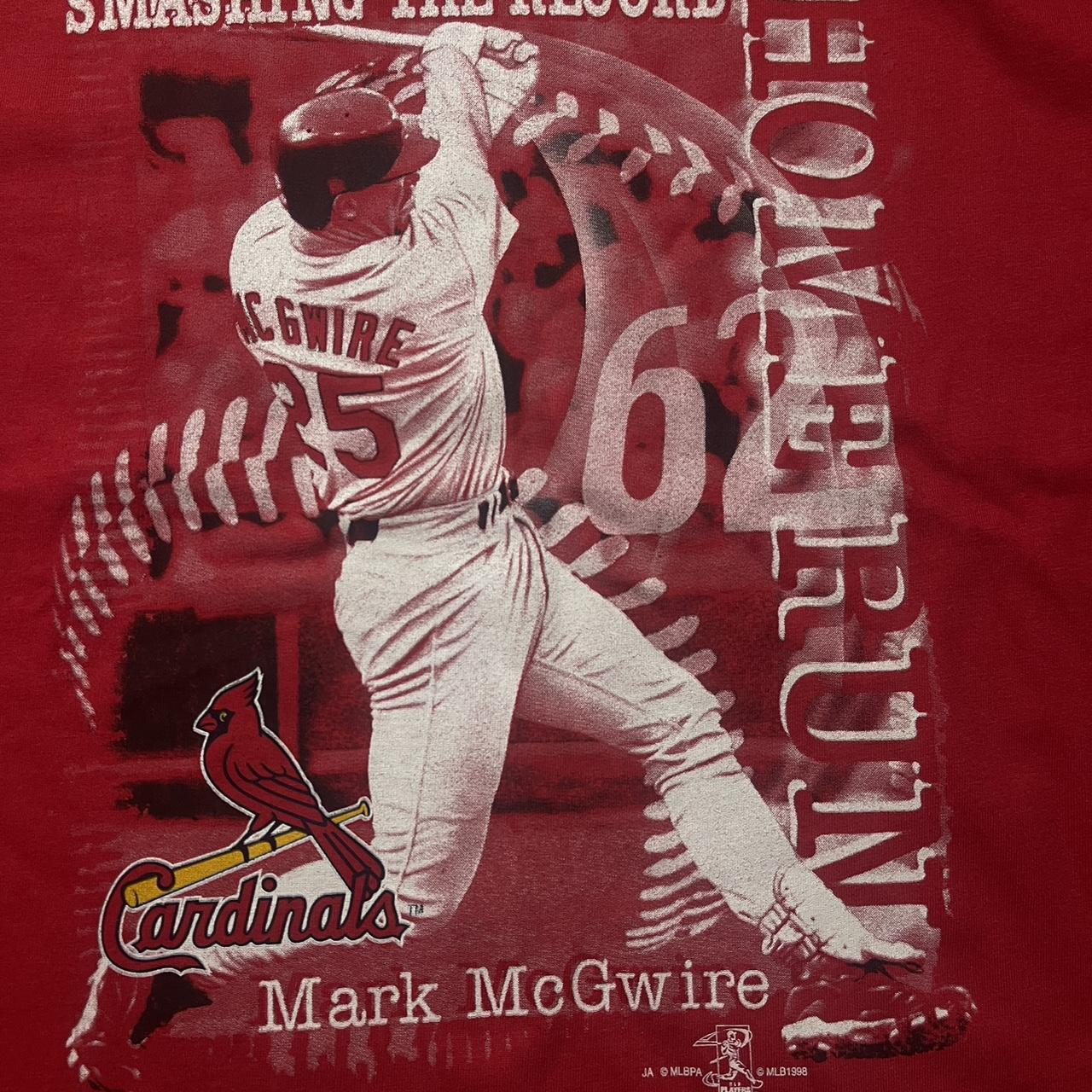 Vintage 1998 Mark Mcgwire Home Run Tour T-Shirt in - Depop