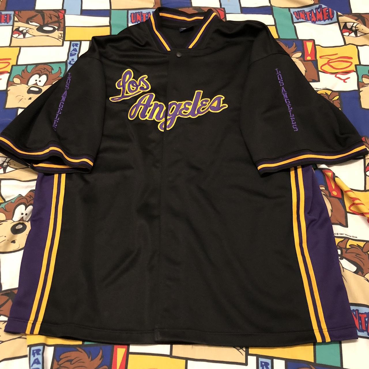 Adidas vintage LA Lakers NBA warm up shooting jersey - Depop