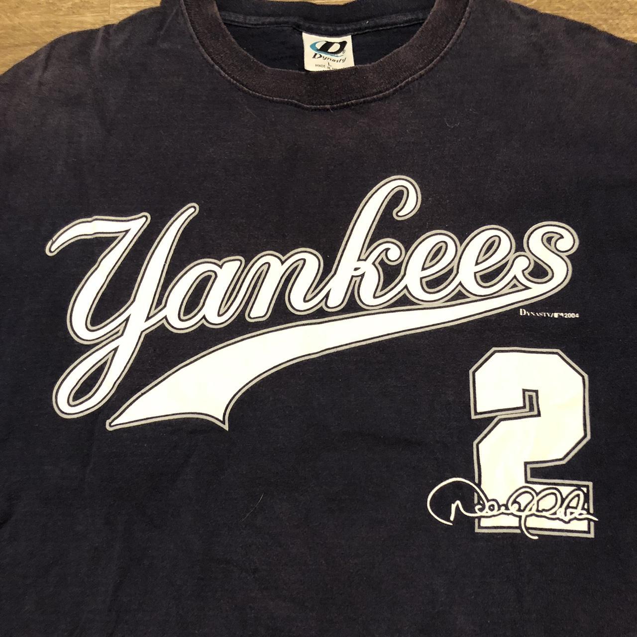 MWKDIRECT Vintage 2004 Y2K New York Yankees #2 Derek Jeter T-Shirt XL