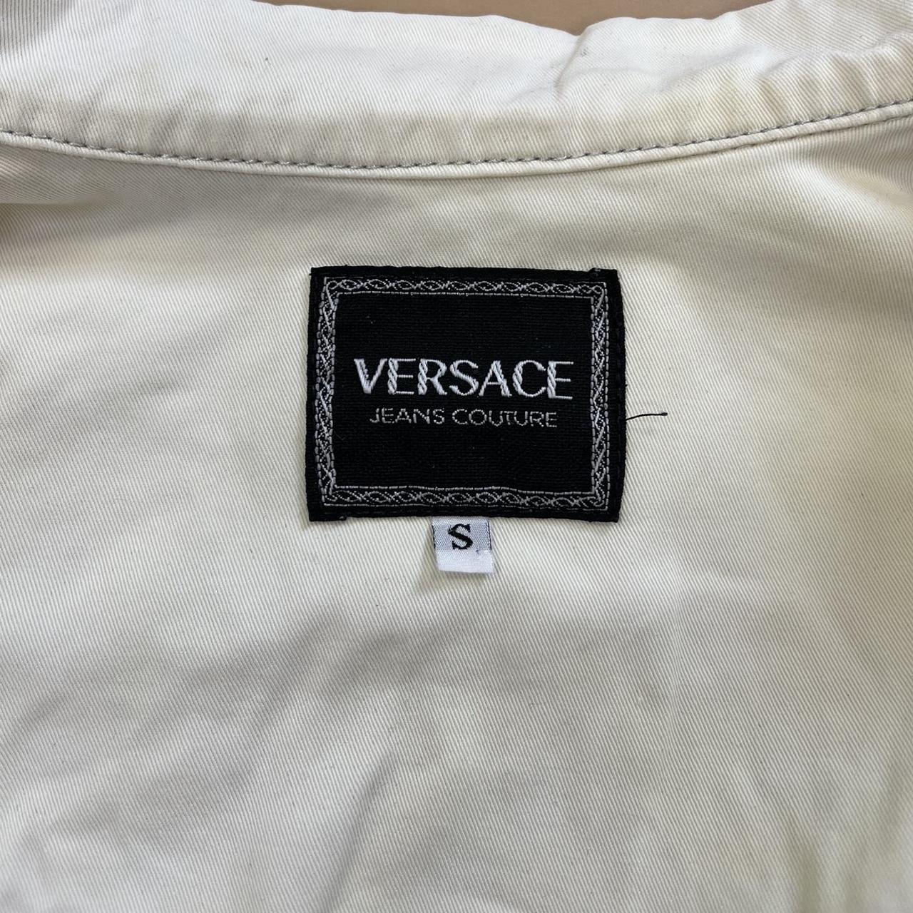 Versace Set White Jeans Fair condition, stains see... - Depop