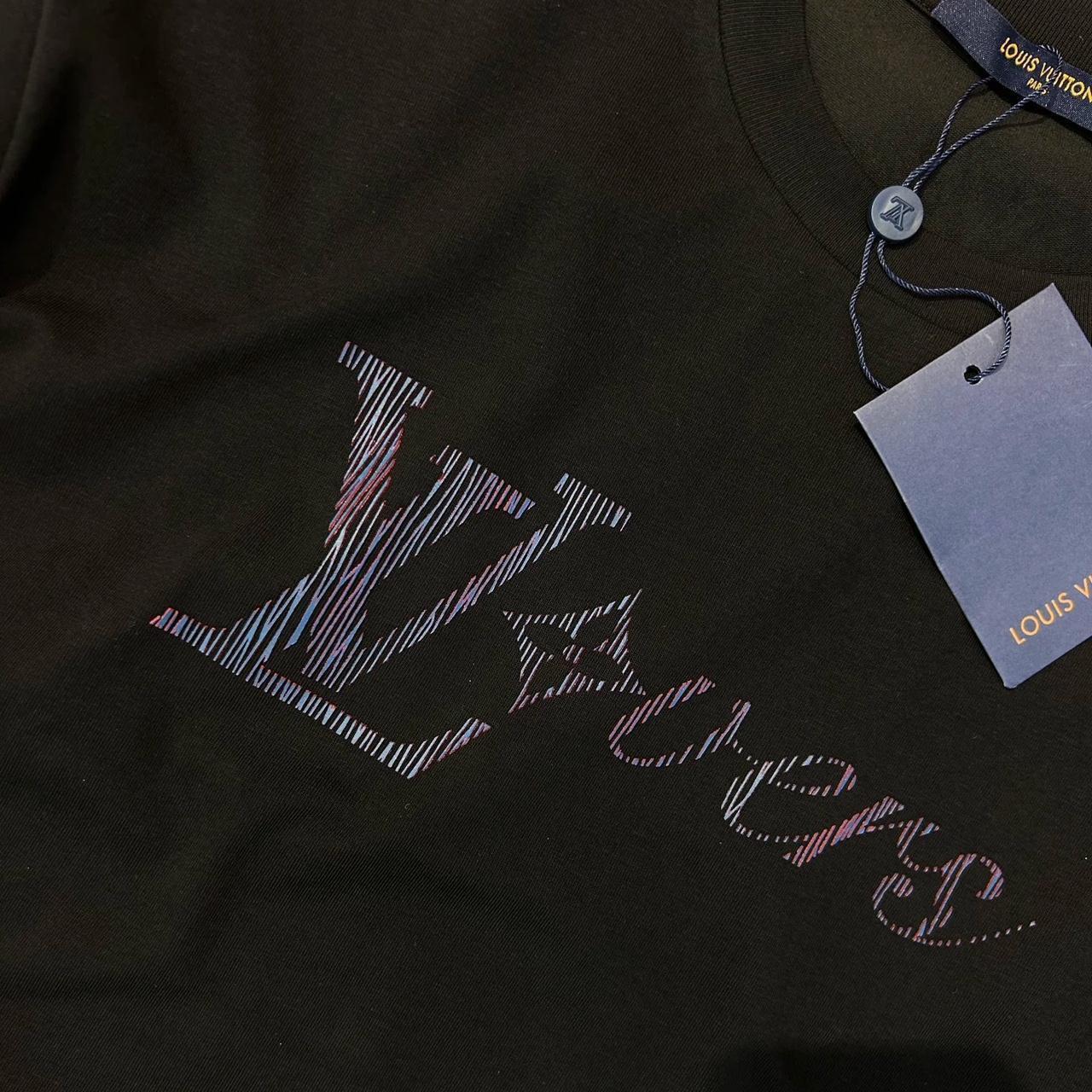 Louis Vuitton Iridescent LV LoVers T-shirt Size: | Depop