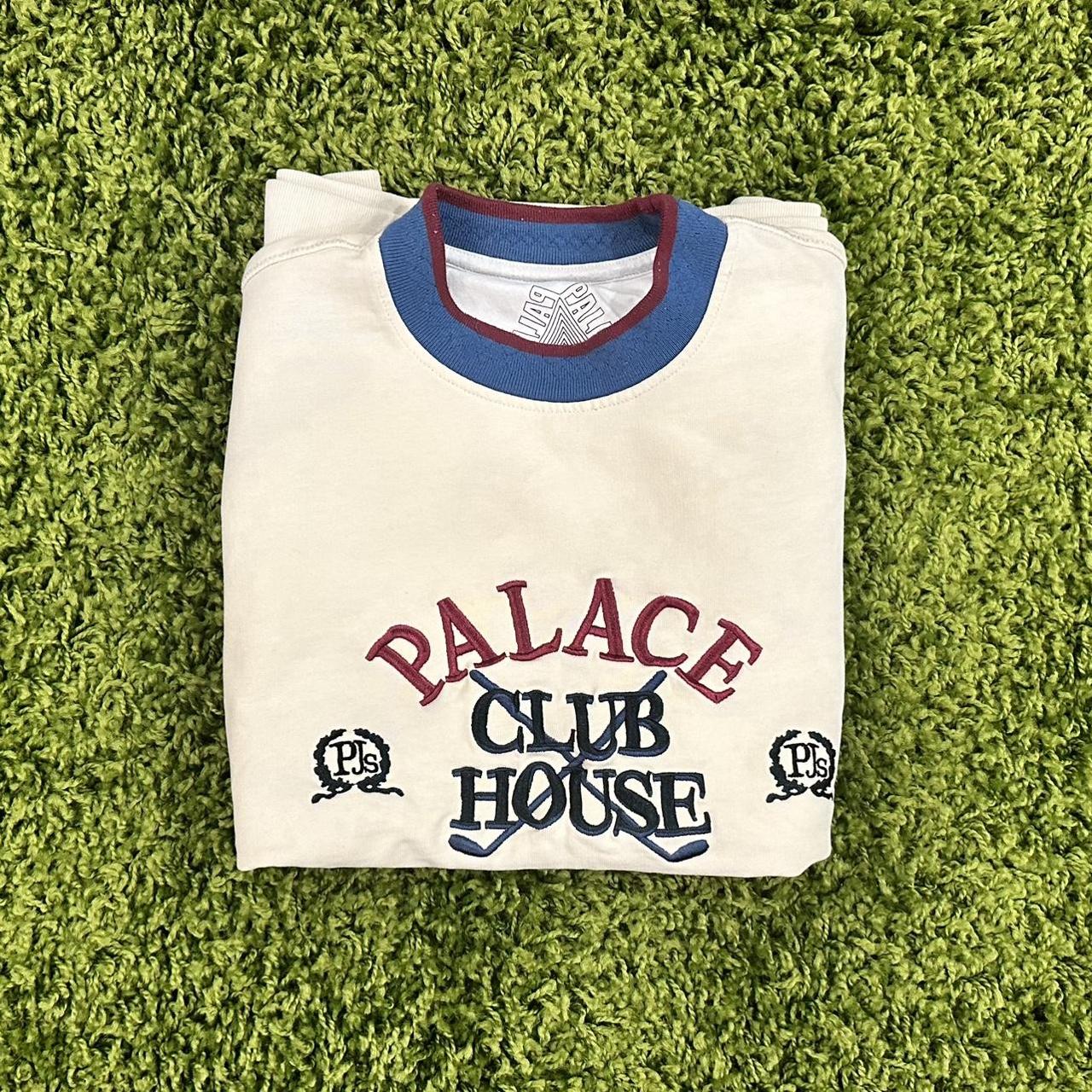 Palace Men's Cream and Green Sweatshirt