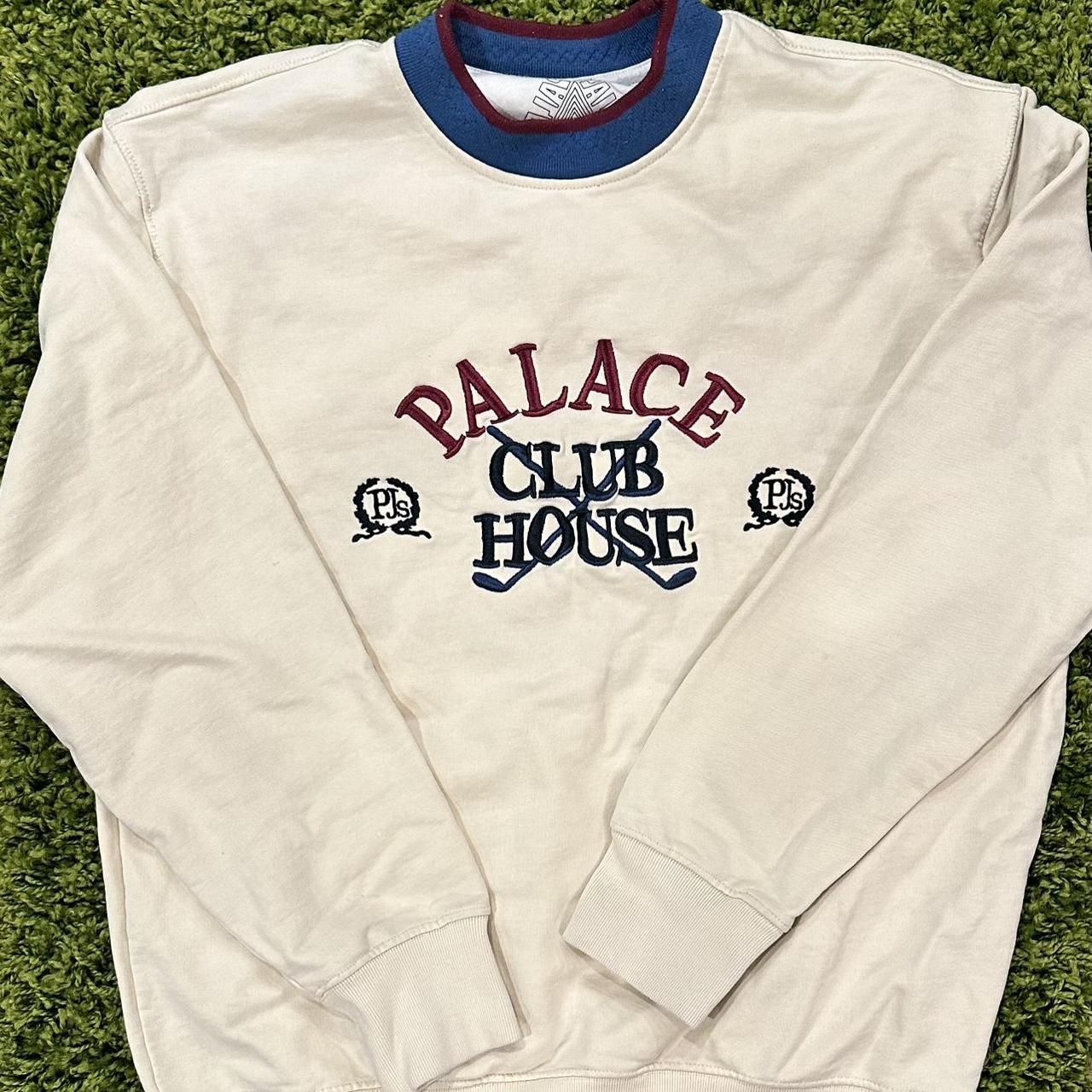 Palace Men's Cream and Green Sweatshirt (2)