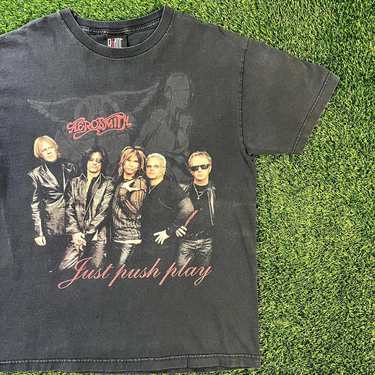 Vintage AeroSmith Just Push Play Tour T-shirt...