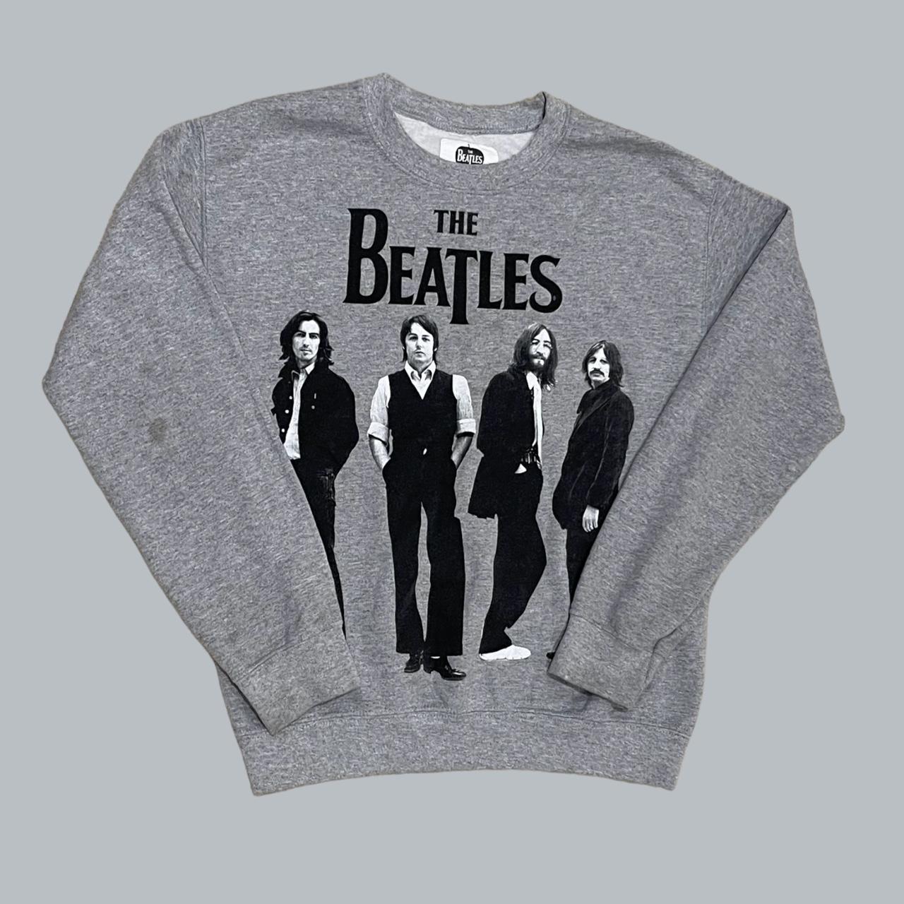 Vintage The Beatles hotsell Crew Neck Gray Sweater with Hat/Cap