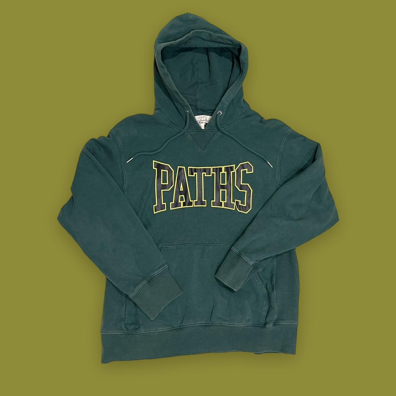 H&M Men's Green and Yellow Hoodie Depop