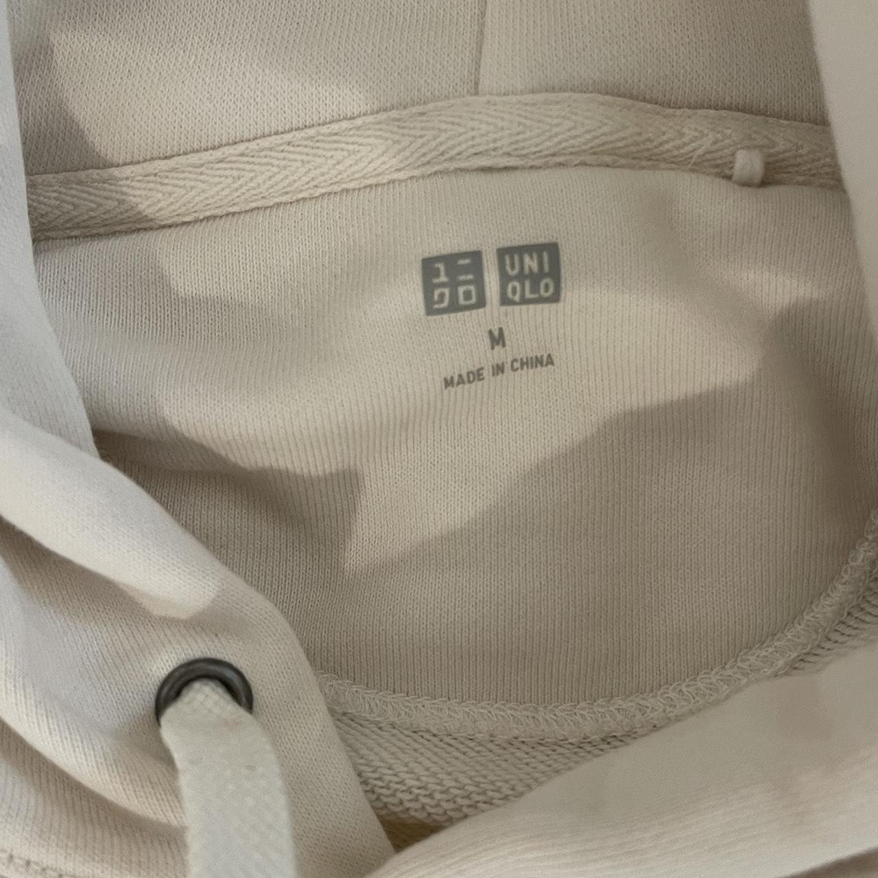 UNIQLO Men's White Hoodie | Depop