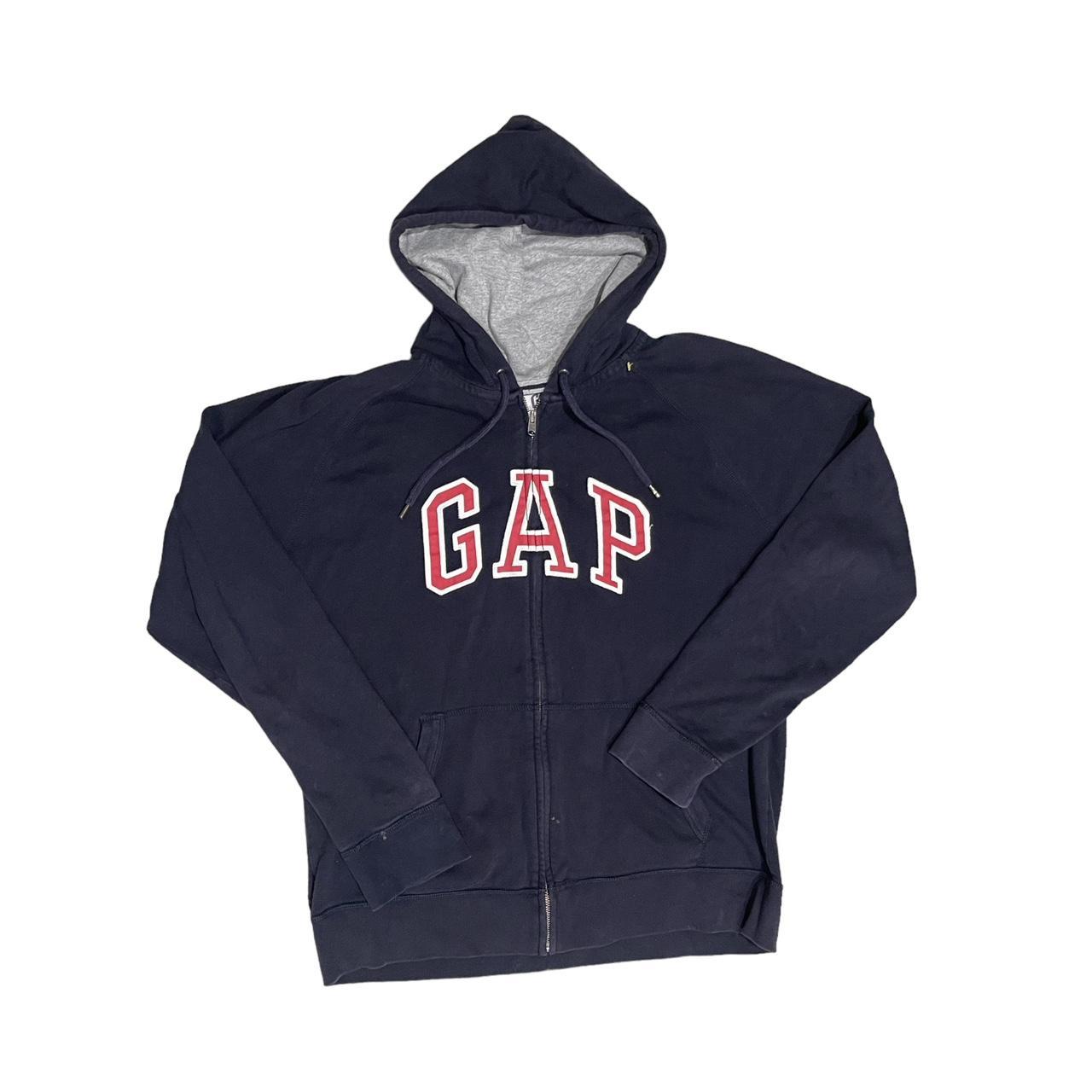 Mens Hoodies Gap Red Blue Sweatshirt Y2K Gap London Zip Up Hoodie